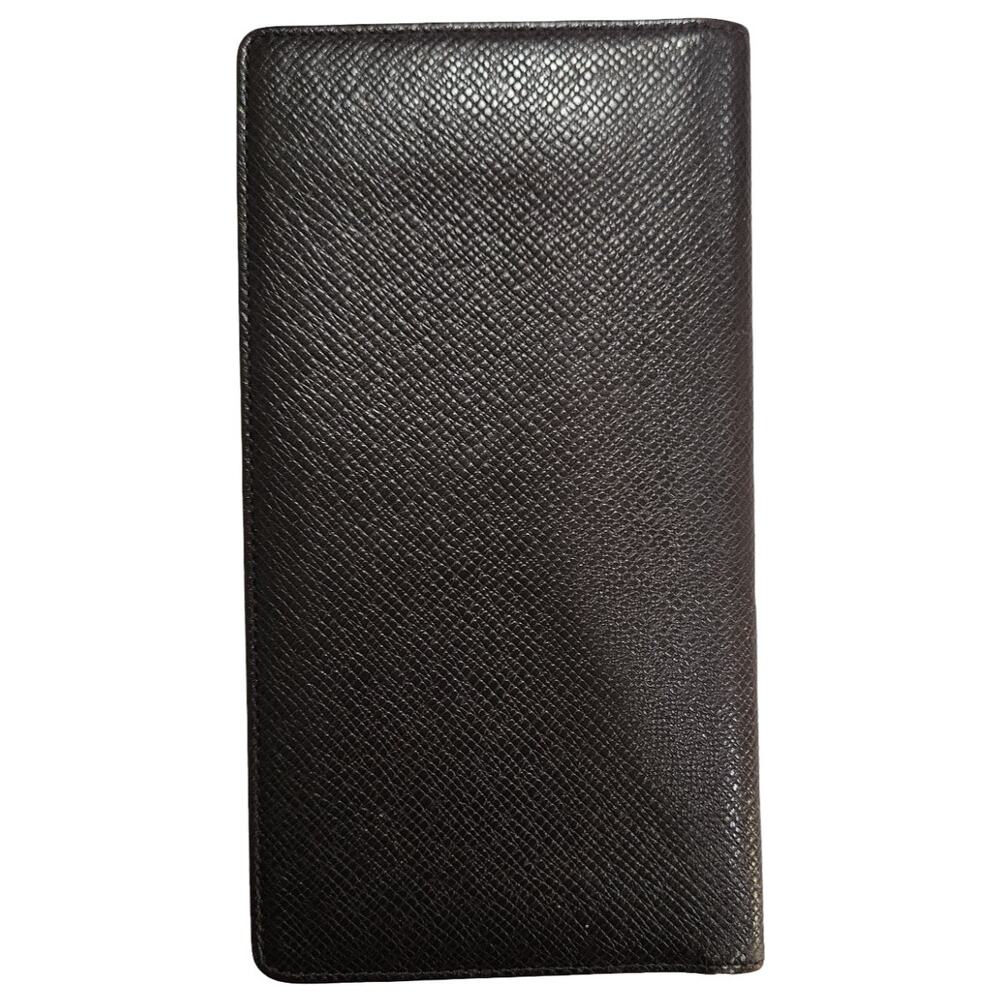 Louis Vuitton Taiga Brazza Long Wallet Brown Authentic Entrupy COA - Picture 6 of 13